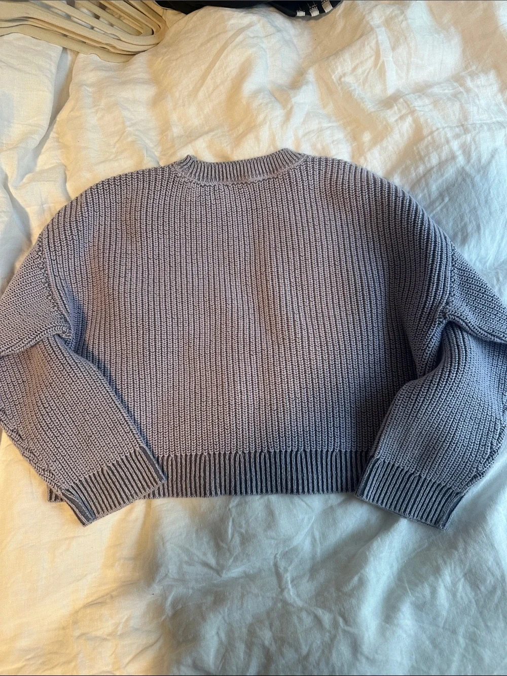 GAP Lavender Crewneck Knit Sweater
